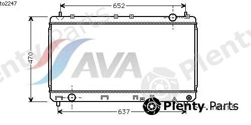  AVA QUALITY COOLING part TO2247 Radiator, engine cooling