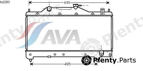  AVA QUALITY COOLING part TO2283 Radiator, engine cooling