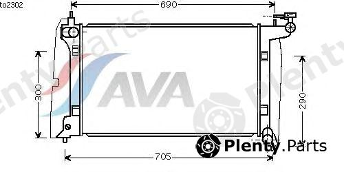  AVA QUALITY COOLING part TO2302 Radiator, engine cooling