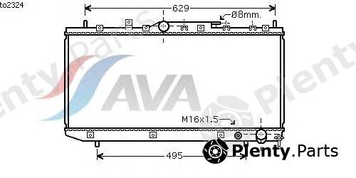  AVA QUALITY COOLING part TO2324 Radiator, engine cooling