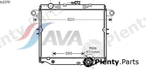  AVA QUALITY COOLING part TO2378 Radiator, engine cooling