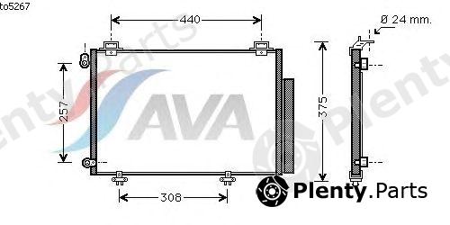  AVA QUALITY COOLING part TO5267 Condenser, air conditioning
