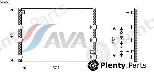  AVA QUALITY COOLING part TO5278 Condenser, air conditioning