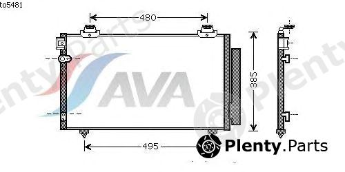  AVA QUALITY COOLING part TO5481 Condenser, air conditioning