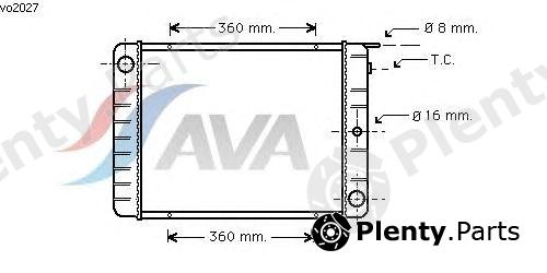  AVA QUALITY COOLING part VO2027 Radiator, engine cooling