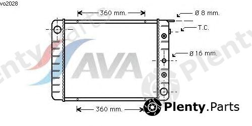  AVA QUALITY COOLING part VO2028 Radiator, engine cooling