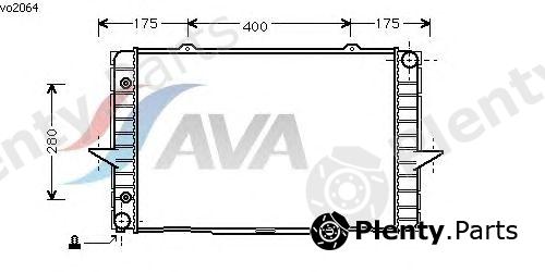  AVA QUALITY COOLING part VO2064 Radiator, engine cooling