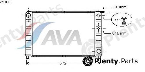 AVA QUALITY COOLING part VO2088 Radiator, engine cooling