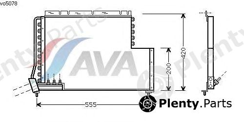  AVA QUALITY COOLING part VO5078 Condenser, air conditioning