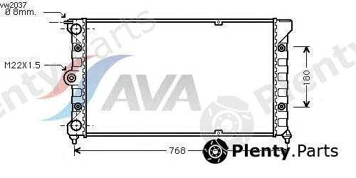  AVA QUALITY COOLING part VW2037 Radiator, engine cooling