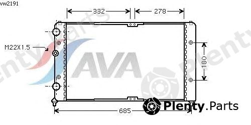  AVA QUALITY COOLING part VW2191 Radiator, engine cooling