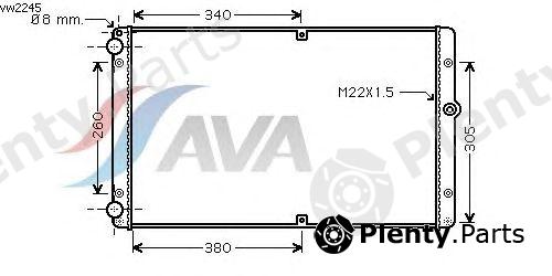  AVA QUALITY COOLING part VW2245 Radiator, engine cooling