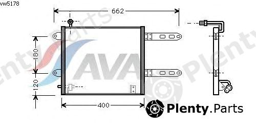  AVA QUALITY COOLING part VW5178 Condenser, air conditioning