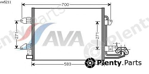  AVA QUALITY COOLING part VW5211 Condenser, air conditioning