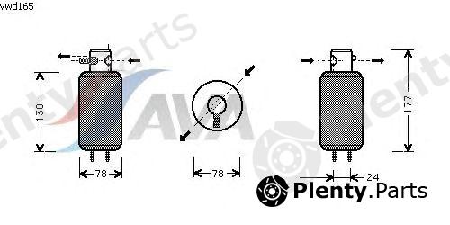  AVA QUALITY COOLING part VWD165 Dryer, air conditioning