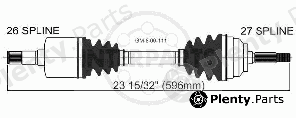  INTERPARTS part GM-8-00-111 (GM800111) Replacement part