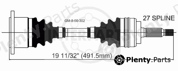  INTERPARTS part GM-8-00-302 (GM800302) Replacement part