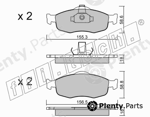  fri.tech. part 148.0 (1480) Brake Pad Set, disc brake