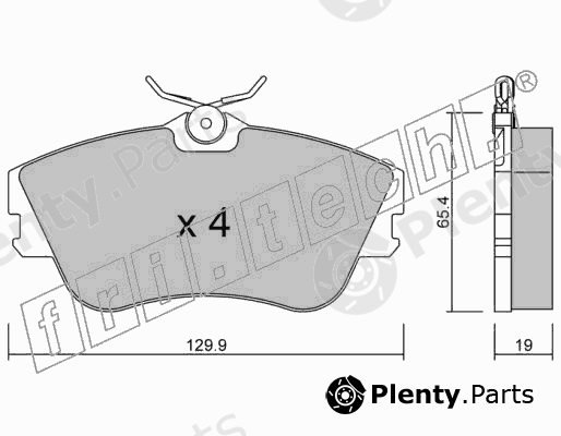  fri.tech. part 167.0 (1670) Brake Pad Set, disc brake
