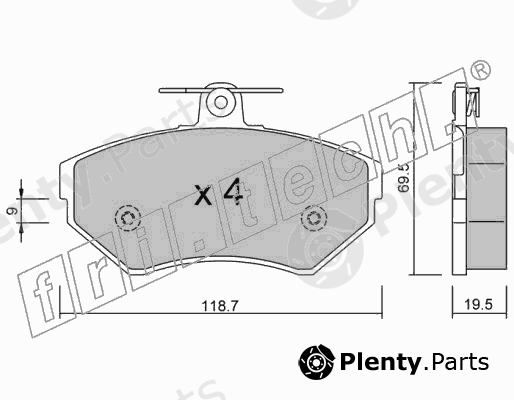  fri.tech. part 224.0 (2240) Brake Pad Set, disc brake