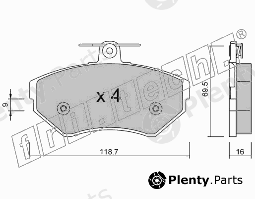  fri.tech. part 224.1 (2241) Brake Pad Set, disc brake