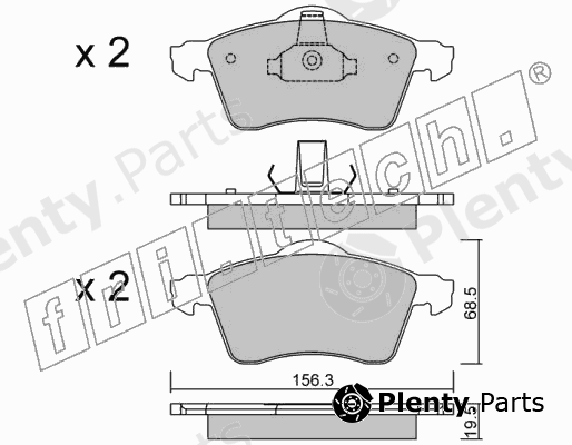  fri.tech. part 272.0 (2720) Brake Pad Set, disc brake