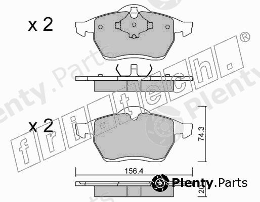  fri.tech. part 288.0 (2880) Brake Pad Set, disc brake