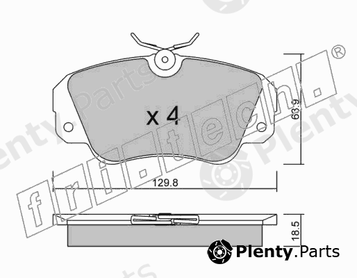  fri.tech. part 554.0 (5540) Brake Pad Set, disc brake