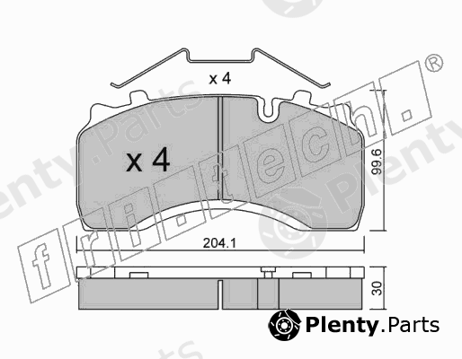  fri.tech. part 606.0 (6060) Brake Pad Set, disc brake
