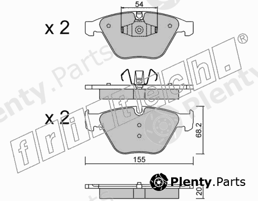  fri.tech. part 574.6 (5746) Brake Pad Set, disc brake