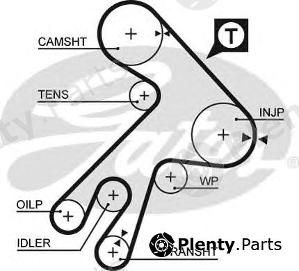  GATES part 5057XS Timing Belt