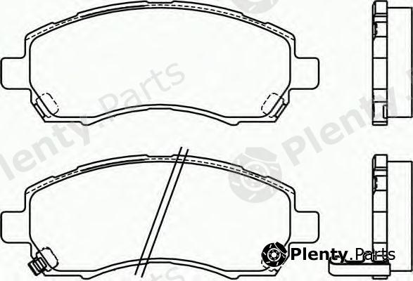  TEXTAR part 2378001 Brake Pad Set, disc brake