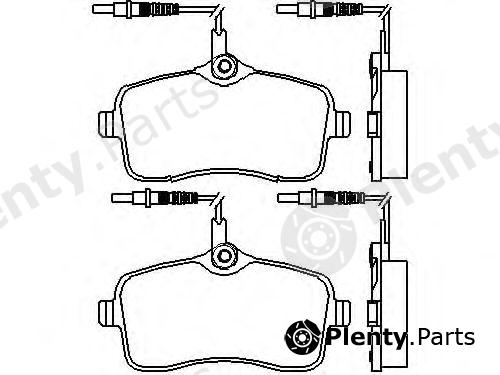  TEXTAR part 2413401 Brake Pad Set, disc brake
