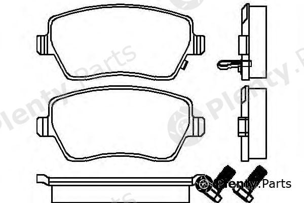  TEXTAR part 2397302 Brake Pad Set, disc brake