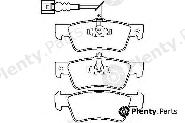  TEXTAR part 2436801 Brake Pad Set, disc brake