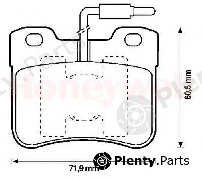  JURID part 571473D Brake Pad Set, disc brake