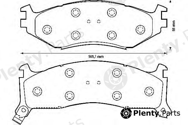  JURID part 571515J Brake Pad Set, disc brake