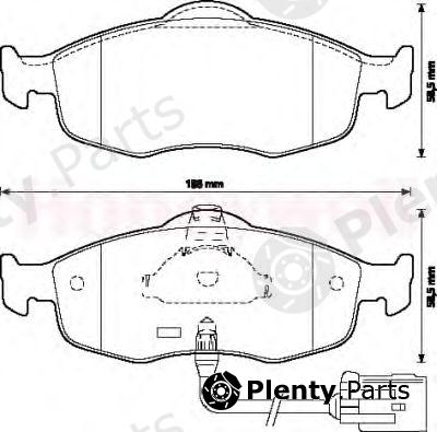  JURID part 571522J Brake Pad Set, disc brake