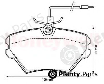  JURID part 571550J Brake Pad Set, disc brake