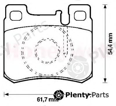  JURID part 571753J Brake Pad Set, disc brake