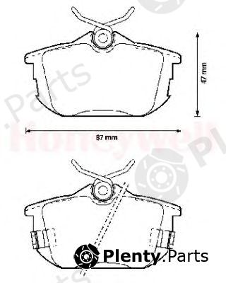  JURID part 571941J Brake Pad Set, disc brake