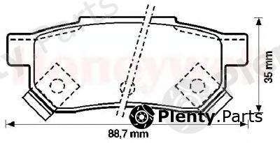  JURID part 572137J Brake Pad Set, disc brake