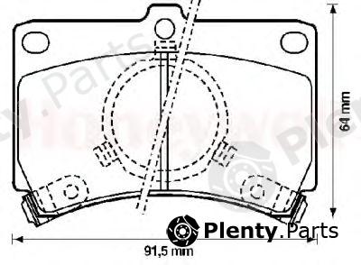  JURID part 572144J Brake Pad Set, disc brake
