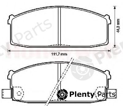  JURID part 572233J Brake Pad Set, disc brake
