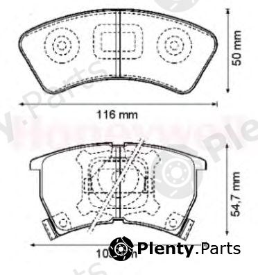  JURID part 572239J Brake Pad Set, disc brake