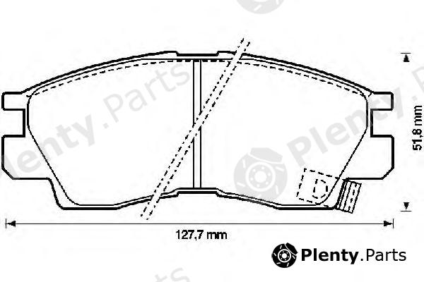  JURID part 572282J Brake Pad Set, disc brake