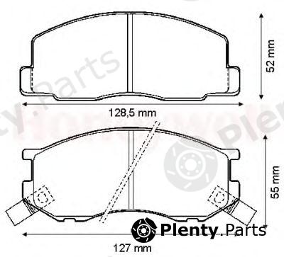  JURID part 572304J Brake Pad Set, disc brake