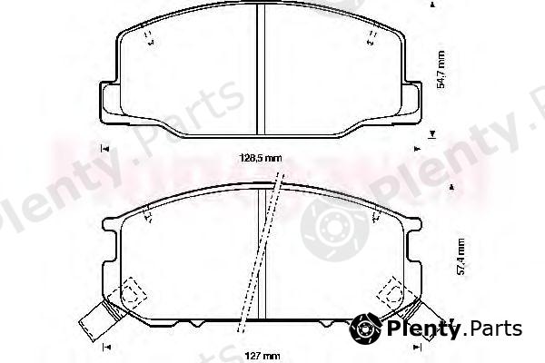  JURID part 572306J Brake Pad Set, disc brake