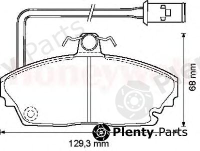  JURID part 572311J Brake Pad Set, disc brake