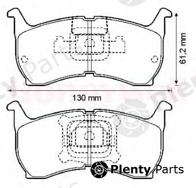  JURID part 572319J Brake Pad Set, disc brake